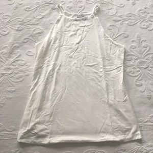 New Carly Jean Los Angeles Meg lined tank white